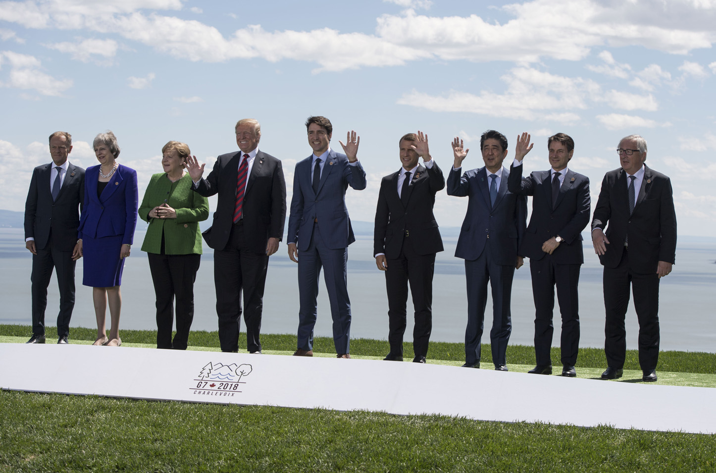 La Malbaie, 08/06/2018 - La foto di famiglia dei Leader G7. Licenza CC-BY-NC-SA 