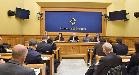 Conferenza stampa presentazione del patto, Roma 14 febbraio 2018