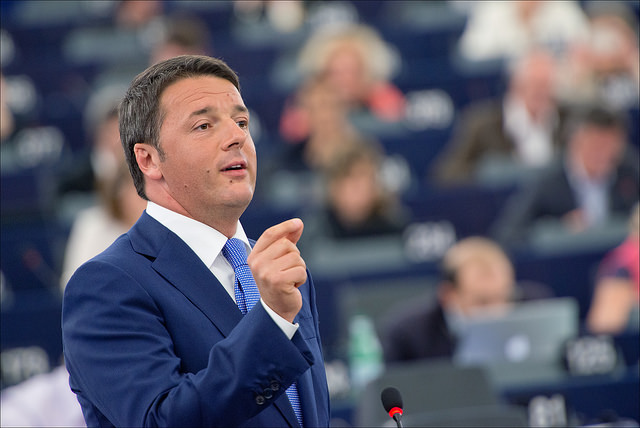 Matteo Renzi presenta le priorità della presidenza italiana all'Europarlamento