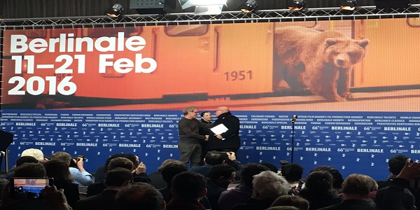 Berlinale, 21 febbraio 2016. La premiazione di Fuocoammare. Fonte RaiScuola.it