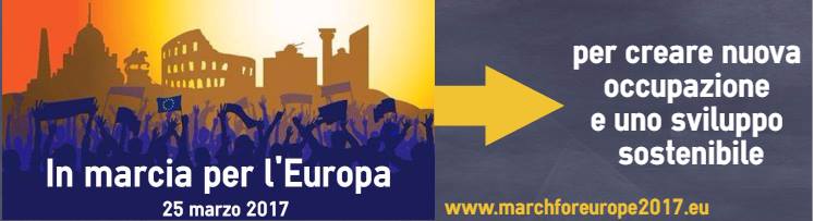in marcia per l'Europa, manifestazione del 25 marzo a Roma